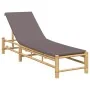 Tumbona con cojines 55x199x30 cm bambú by , Loungers - Ref: Foro24-4108227, Price: 200,16 €, Discount: %