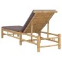 Tumbona con cojines 55x199x30 cm bambú by , Loungers - Ref: Foro24-4108227, Price: 200,16 €, Discount: %