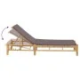 Tumbona con cojines 55x199x30 cm bambú by , Loungers - Ref: Foro24-4108227, Price: 200,16 €, Discount: %