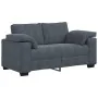 Juego de sofás con cojines 3 piezas terciopelo gris oscuro de , Sofás - Ref: Foro24-3324668, Precio: 665,04 €, Descuento: %