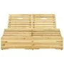 Tumbona doble y cojines madera pino impregnada rojo tinto by , Loungers - Ref: Foro24-3065993, Price: 273,16 €, Discount: %