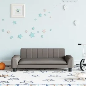 Sofá para niños de tela gris taupé 90x53x30 cm de , Mobiliario para bebés y niños pequeños - Ref: Foro24-3196261, Precio: 86,...