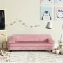 Sofá para niños de terciopelo rosa 90x53x30 cm de , Mobiliario para bebés y niños pequeños - Ref: Foro24-3196282, Precio: 90,...