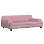 Sofá para niños de terciopelo rosa 90x53x30 cm de , Mobiliario para bebés y niños pequeños - Ref: Foro24-3196282, Precio: 90,...