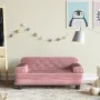 Sofá para niños de terciopelo rosa 70x45x30 cm de , Mobiliario para bebés y niños pequeños - Ref: Foro24-3196296, Precio: 70,...
