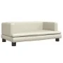 Sofá para niños de cuero sintético crema 80x45x30 cm de , Mobiliario para bebés y niños pequeños - Ref: Foro24-3196313, Preci...