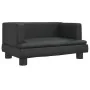 Sofá para niños de cuero sintético negro 60x40x30 cm de , Mobiliario para bebés y niños pequeños - Ref: Foro24-3196324, Preci...