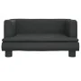 Sofá para niños de cuero sintético negro 60x40x30 cm de , Mobiliario para bebés y niños pequeños - Ref: Foro24-3196324, Preci...