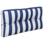 Cojín para palés tela a rayas azul y blanco 80x40x12 cm de , Cojines para sillas y sofás - Ref: Foro24-360616, Precio: 22,31 ...