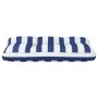 Cojín para palés tela a rayas azul y blanco 80x40x12 cm de , Cojines para sillas y sofás - Ref: Foro24-360616, Precio: 22,31 ...