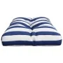 Cojín para palés tela a rayas azul y blanco 80x40x12 cm de , Cojines para sillas y sofás - Ref: Foro24-360616, Precio: 22,31 ...