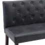 Banco de piel de ante artificial gris 120 cm de , Bancos para recibidores y almacenamiento - Ref: Foro24-288574, Precio: 218,...