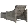 Tumbona de jardín con cojín de ratán sintético gris oscuro by , Loungers - Ref: Foro24-317180, Price: 203,87 €, Discount: %
