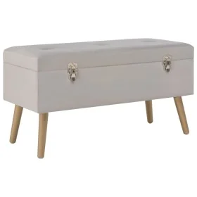 Banco con compartimento de terciopelo gris 80 cm von , Bänke für Hallen und Lager - Ref: Foro24-329932, Preis: 109,03 €, Raba...