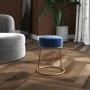 Hocker redondo azul terciopelo by , Folding stools and chairs - Ref: Foro24-340254, Price: 42,64 €, Discount: %