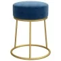 Hocker redondo azul terciopelo by , Folding stools and chairs - Ref: Foro24-340254, Price: 42,64 €, Discount: %