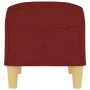 Banco de tela rojo vino tinto 70x35x41 cm de , Bancos - Ref: Foro24-349373, Precio: 51,33 €, Descuento: %