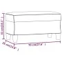Banco de cuero sintético color crema 70x35x41 cm de , Bancos - Ref: Foro24-349440, Precio: 44,39 €, Descuento: %