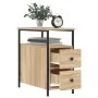 Mesita de noche madera de ingeniería roble Sonoma 30x60x60 cm by , Nightstands - Ref: Foro24-826065, Price: 74,89 €, Discount: %