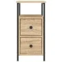 Mesita de noche madera de ingeniería roble Sonoma 30x60x60 cm by , Nightstands - Ref: Foro24-826065, Price: 74,89 €, Discount: %