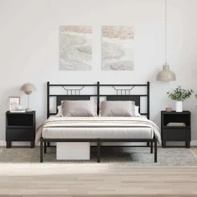 Mesitas de noche 2 uds madera de ingeniería negro 40x35x50 cm de , Mesitas de noche - Ref: Foro24-830639, Precio: 86,29 €, De...