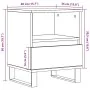 Mesitas de noche 2 uds madera de ingeniería negro 40x35x50 cm de , Mesitas de noche - Ref: Foro24-830639, Precio: 86,29 €, De...