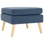 Reposapiés de tela azul by , Ottomans - Ref: Foro24-288737, Price: 86,59 €, Discount: %
