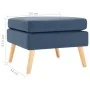 Reposapiés de tela azul by , Ottomans - Ref: Foro24-288737, Price: 86,59 €, Discount: %