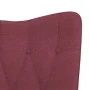 Sillón de relax de tela color rojo tinto de , Sillones - Ref: Foro24-327575, Precio: 99,60 €, Descuento: %