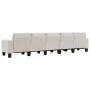 Sofá de 5 plazas tela color crema by , Sofas - Ref: Foro24-287142, Price: 515,70 €, Discount: %