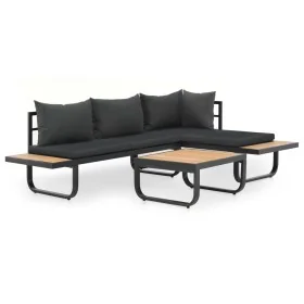 Juego de sofás de esquina 2 piezas con cojines aluminio WPC by , Outdoor sofas - Ref: Foro24-44704, Price: 461,11 €, Discount: %
