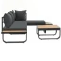 Juego de sofás de esquina 2 piezas con cojines aluminio WPC by , Outdoor sofas - Ref: Foro24-44704, Price: 461,11 €, Discount: %