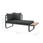 Juego de sofás de esquina 2 piezas con cojines aluminio WPC by , Outdoor sofas - Ref: Foro24-44704, Price: 461,11 €, Discount: %