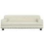 Cama para perros de cuero sintético crema 90x53x30 cm de , Camas para perros - Ref: Foro24-171877, Precio: 92,86 €, Descuento: %
