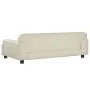 Cama para perros de cuero sintético crema 90x53x30 cm de , Camas para perros - Ref: Foro24-171877, Precio: 92,86 €, Descuento: %