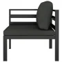 Sofá modular de esquina 1 ud con cojines aluminio antracita de , Sofás modulares de exterior - Ref: Foro24-49239, Precio: 271...