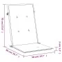 Cojín silla jardín respaldo alto 4 uds cuadros gris 120x50x3 cm de , Cojines para sillas y sofás - Ref: Foro24-314129, Precio...