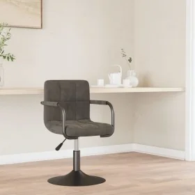 Taburete de cocina de terciopelo gris oscuro by , Kitchen stools - Ref: Foro24-334607, Price: 82,81 €, Discount: %
