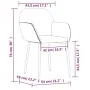 Sillas de comedor 2 unidades terciopelo gris oscuro by , dining chairs - Ref: Foro24-344702, Price: 132,23 €, Discount: %