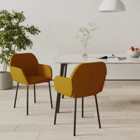 Sillas de comedor 2 unidades terciopelo marrón de , Sillas de comedor - Ref: Foro24-344709, Precio: 106,06 €, Descuento: %