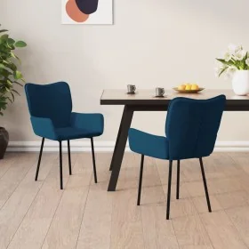 Sillas de comedor 2 unidades terciopelo azul by , dining chairs - Ref: Foro24-344819, Price: 122,77 €, Discount: %