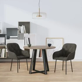 Sillas de comedor 2 unidades terciopelo gris oscuro de , Sillas de comedor - Ref: Foro24-344846, Precio: 143,59 €, Descuento: %
