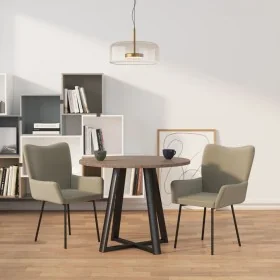 Sillas de comedor 2 unidades terciopelo gris claro de , Sillas de comedor - Ref: Foro24-344886, Precio: 109,72 €, Descuento: %