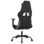 Silla gaming de masaje y reposapiés cuero sintético negro verde by , Gaming chairs - Ref: Foro24-345414, Price: 119,03 €, Dis...