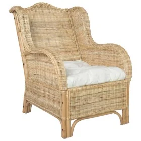 Sofá con cojín ratán natural y lino de , Sofás - Ref: Foro24-325463, Precio: 291,77 €, Descuento: %