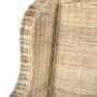 Sofá con cojín ratán natural y lino de , Sofás - Ref: Foro24-325463, Precio: 291,77 €, Descuento: %