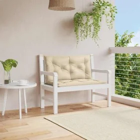 Cojín de banco de jardín tela Oxford beige 100x(50+50)x7 cm de , Cojines para sillas y sofás - Ref: Foro24-314995, Precio: 34...