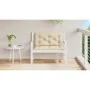 Cojín de banco de jardín tela Oxford beige 100x(50+50)x7 cm de , Cojines para sillas y sofás - Ref: Foro24-314995, Precio: 34...