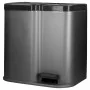 Curver Papelera doble pedal Deco gris claro cubos interiores 6L y 15L de , Cubos de la basura y papeleras - Ref: Foro24-44382...