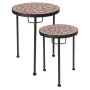 ProGarden Juego de mesas auxiliares 2 pzas con superficie de mosaico by , Side tables - Ref: Foro24-442213, Price: 59,30 €, D...